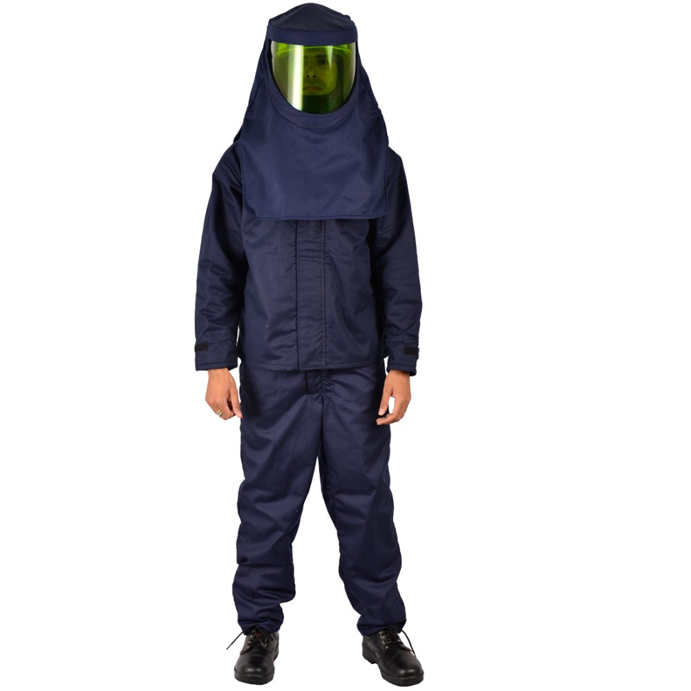 Jacket & Touser Navy Blue ARC Flash Suit (40cal), Model Name/Number: Nomex -arc Proteck