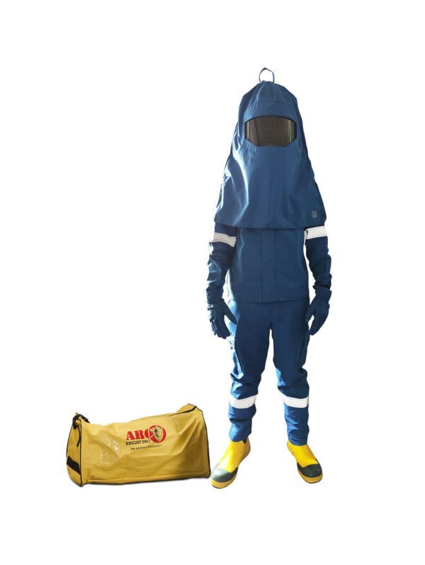 Navy Blue Udyogi Arc Knight Pro 25 Cal/Cm2 arc flash suit, For Safety