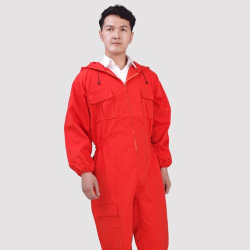 Cotton Red Coveralls And Overalls ( Dungaree)