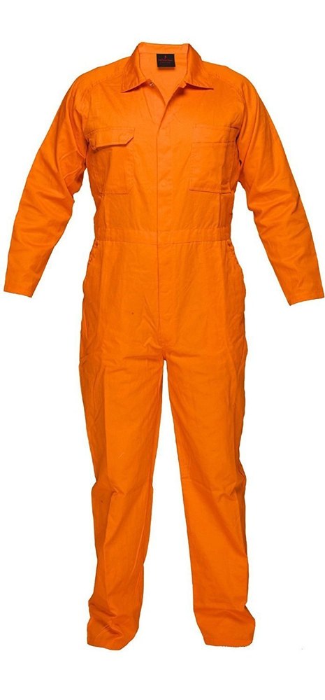 Overalls Orange/Blue Boiler Suit (Terry Cot) (140GSM)