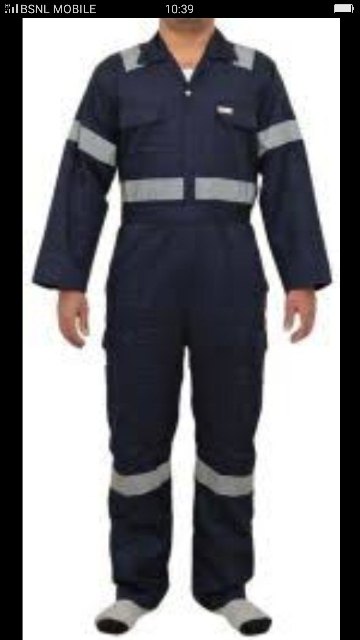 Navy Blue Cotton Drill Fabric Boiler Suits, Dangri, For Industrial