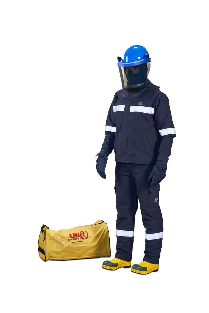 Jackets & Coats Navy Blue Arc Flash Protection Suit, For Industrial