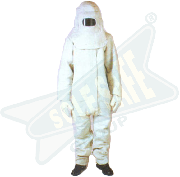 Unisex White Asbestos Safety Suit