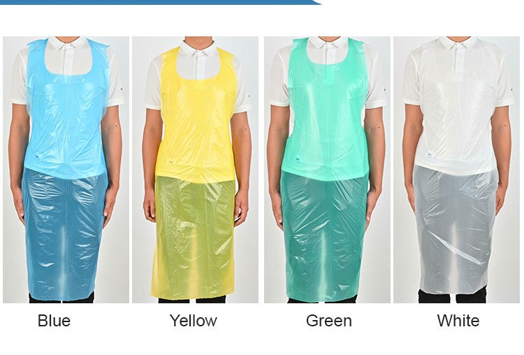 Multicolor Disposable Apron, .50 Gms