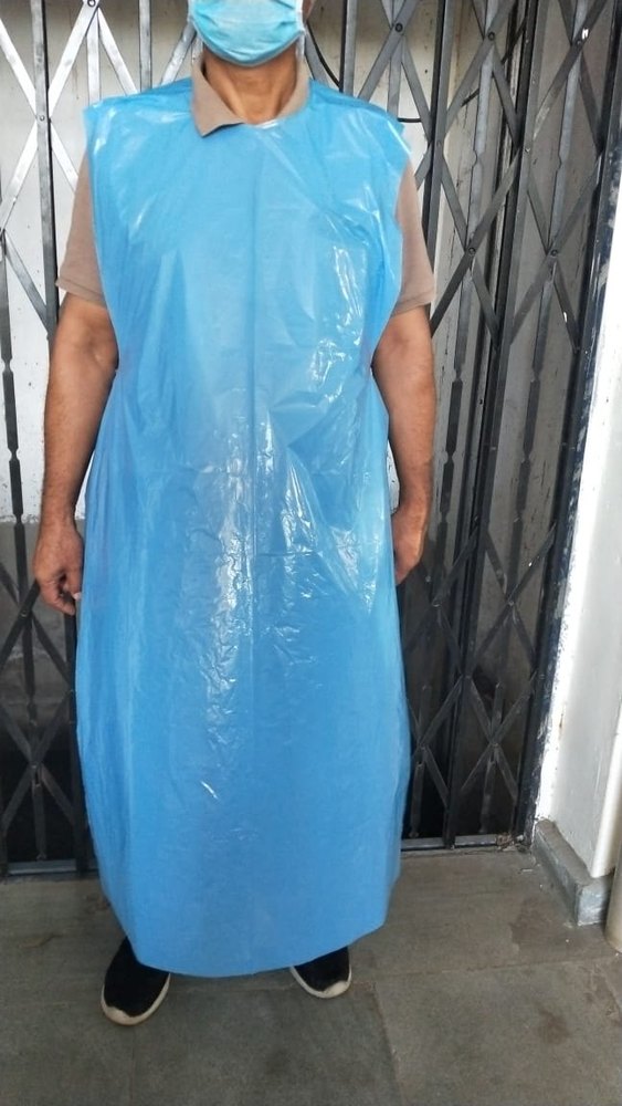 PE Plain Disposable Plastic Apron, For Safety & Protection, Size: 52 inches