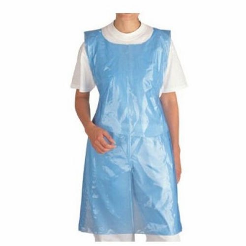 PE Blue Disposable Plastic Apron, For Safety & Protection, Size: Medium