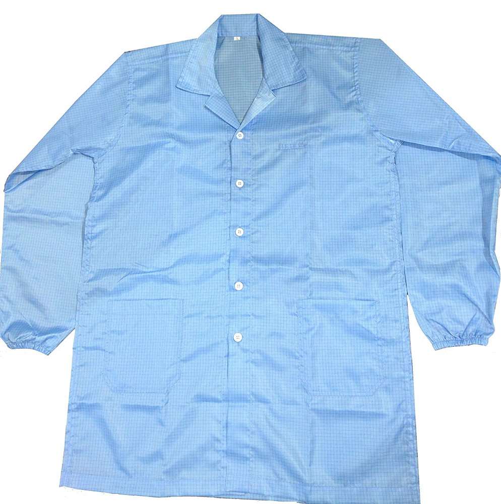 Unifab Polyester Clean Room Sterile ESD Apron For Laboratory, Size: Free Size