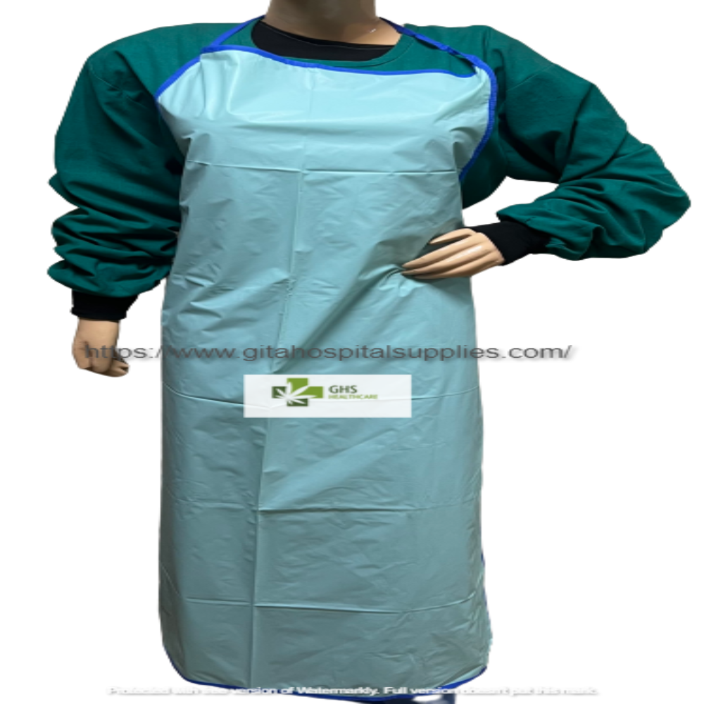 GHS HEALTHCARE cream, sea green Pvc Safety Apron, For Multi Purpose, Size: 27x43