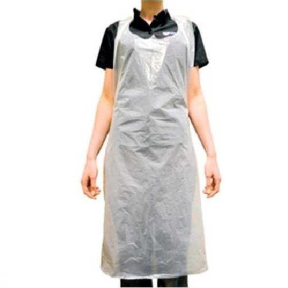 Unisex PE Plastic Apron Disposable, For Safety & Protection, Size: Large