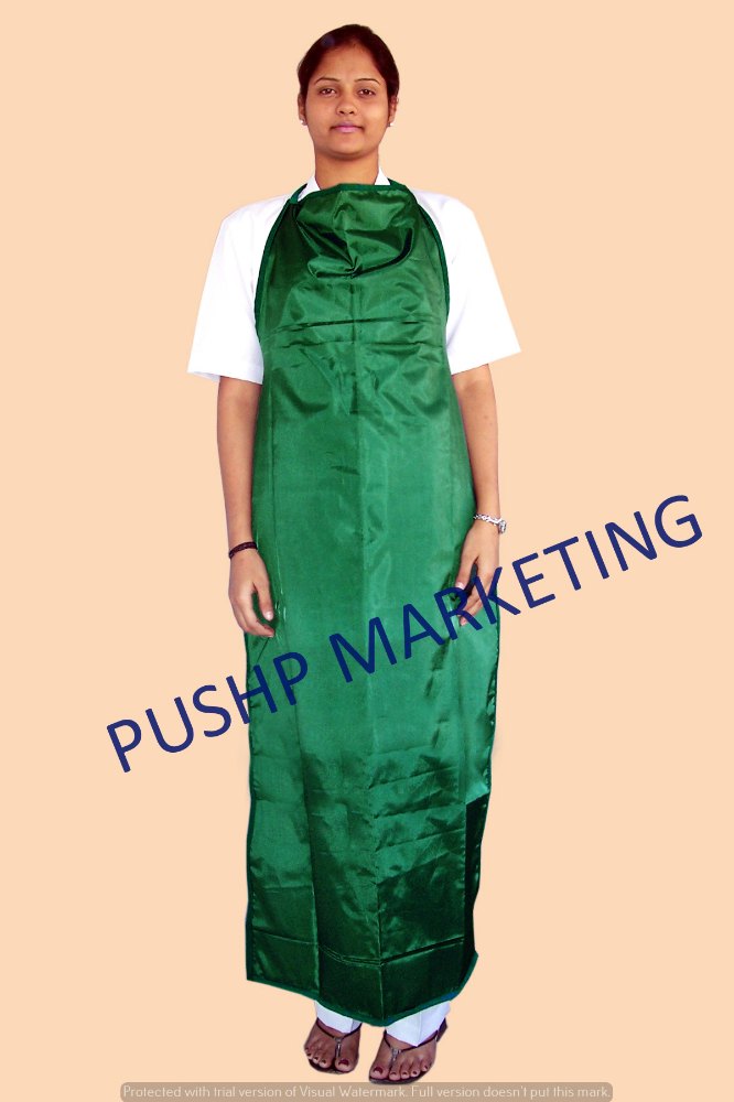 Green Plain Medical Plastic Apron, Size: M And S
