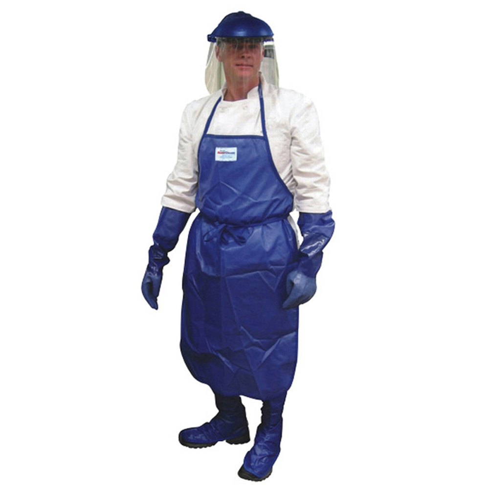 Blue Safety Body Apron, For Construction, Size: Free Size