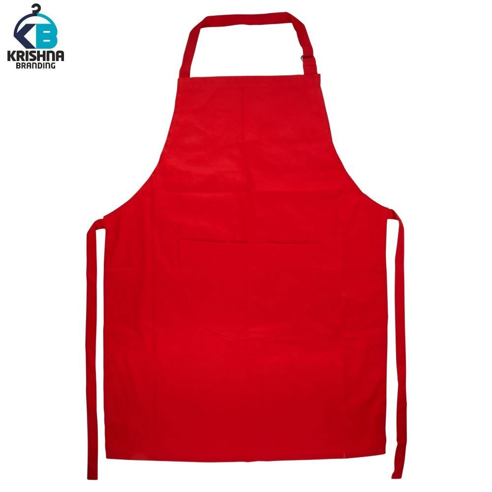 Red Work Apron, Size: Medium