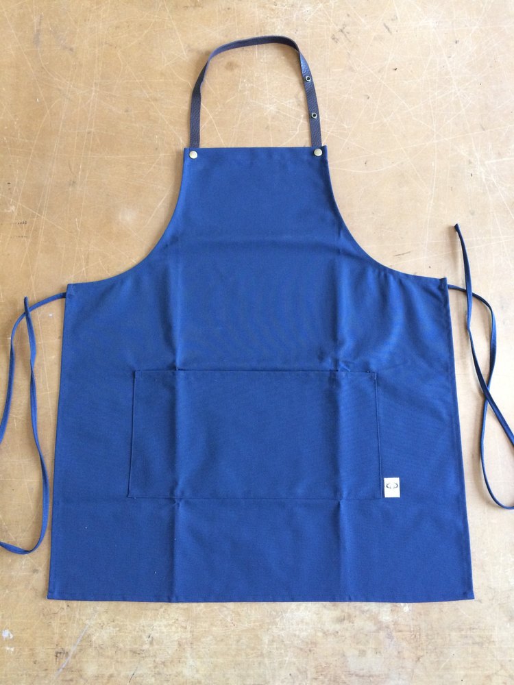 Polyester Blue Industrial Aprons, For Kitchen, Size: Medium