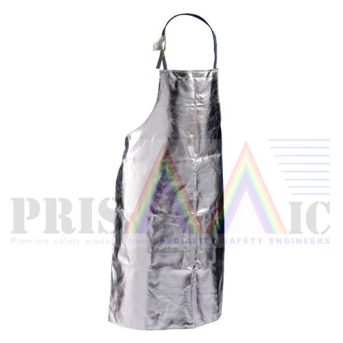 Free Size Silver Insulated Apron, for Construction