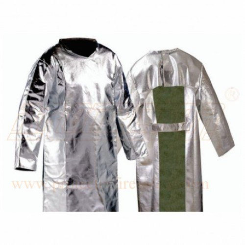 NexG Aluminized Fire Apron With Sleeve, Size: 24\'\' X 36\'\'