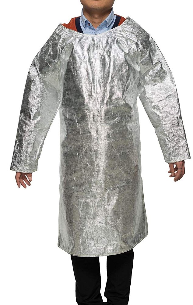 Silver Saviour Aluminized Apron, For Laboratory, Size: Free Size