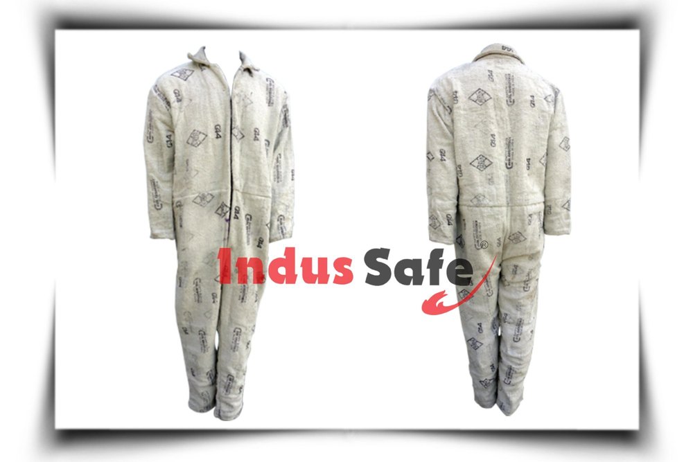 Plain White Heavy Duty Asbestos Type Apron, For Industrial