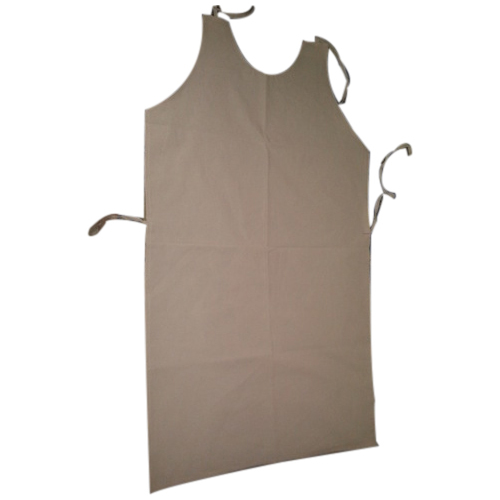 Off White Plain Cotton Apron, Packaging Type: Packet, Size: 25x42 inch
