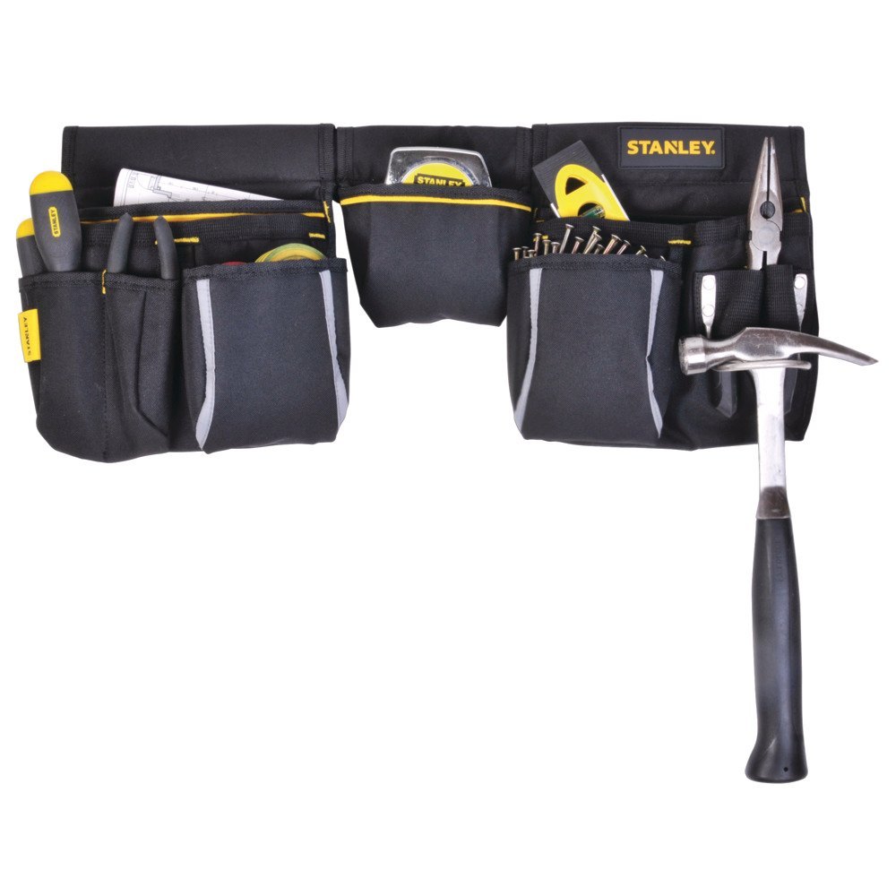 Polyester Black Stanley Tool Apron, For Construction, Model Name/Number: STST511304