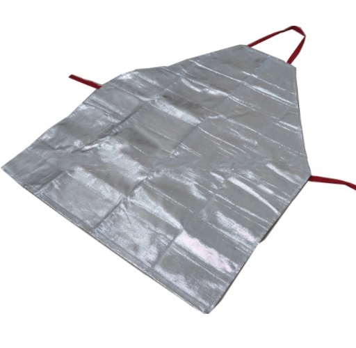 Large Silver Insulated Apron