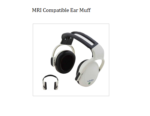 WHITE MRI Compatible Ear Muff, Round, 2 Hour