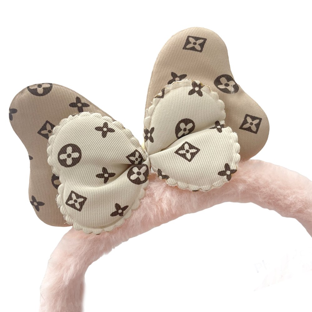 Pink Foldable Earmuff, For GIRLS, Round