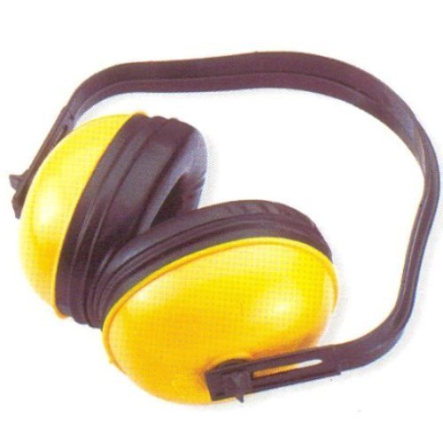 Yellow Lightweight Earmuff, For Industrial, Round