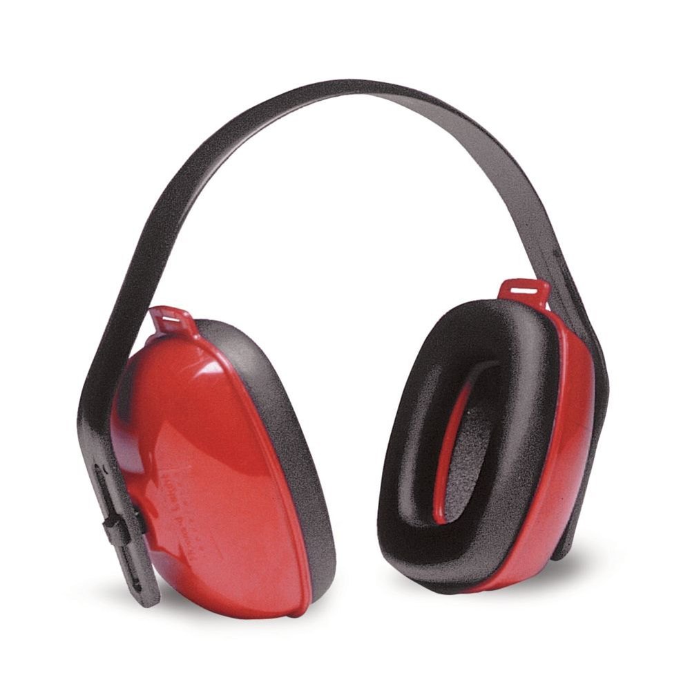 Black And Red Intech Earmuff, Square