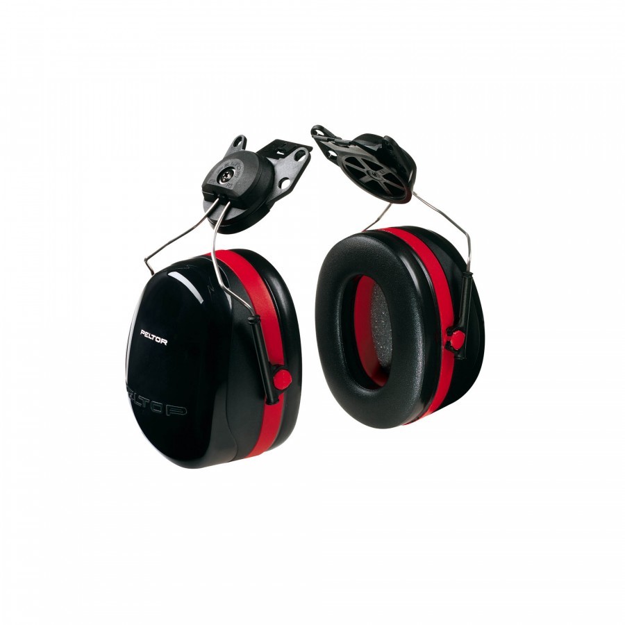 Black, Red 3M PELTOR Optime 105 Earmuff, For Noise Reduction