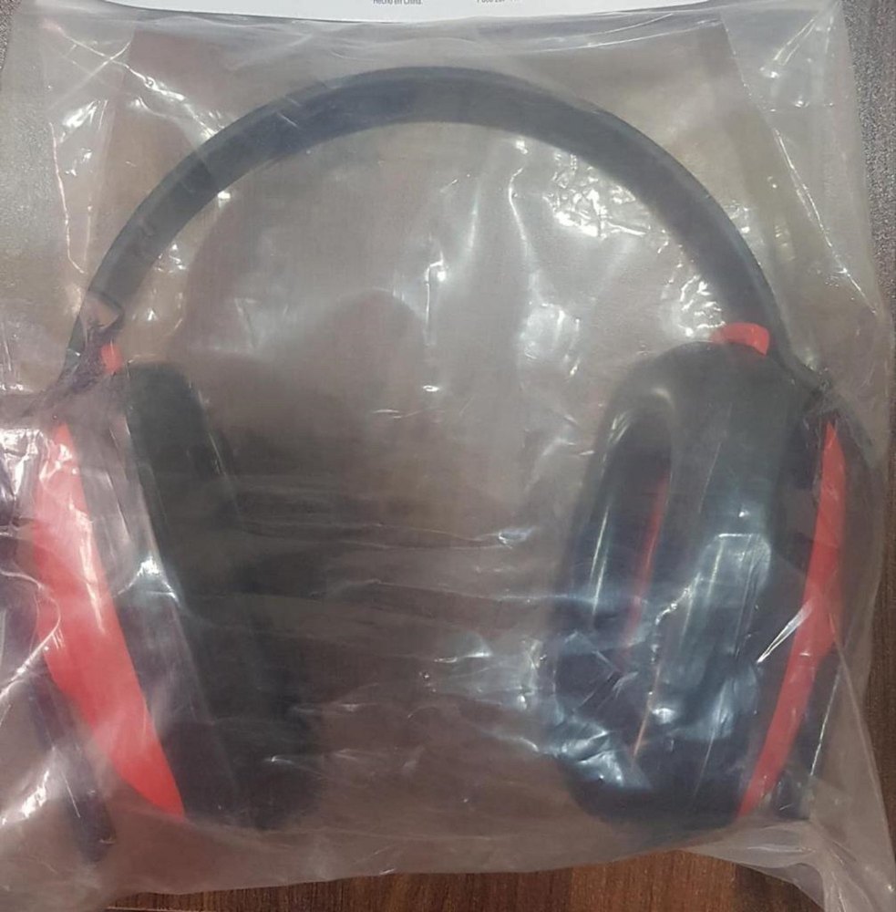 Black Plastic 3M Ear Muff, Round, 1 Hour