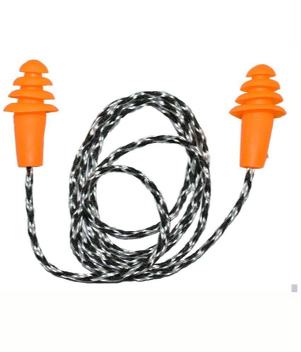 Orange Rubber Reusable Earplug Venus H303, For Ear Protection