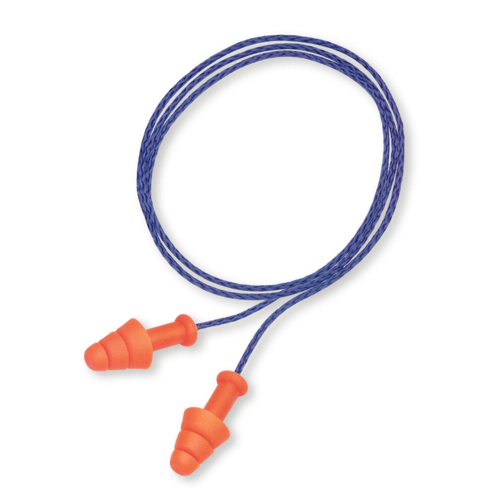 Orange Honeywell - SMF-30 - Smart Fit Reusable Corded Thermoplastic Earplug, For Noise Reduction