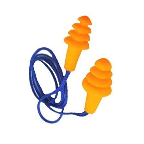 Orange TPE Venus H-303 Reusable Ear Plug, 2-3 Inch
