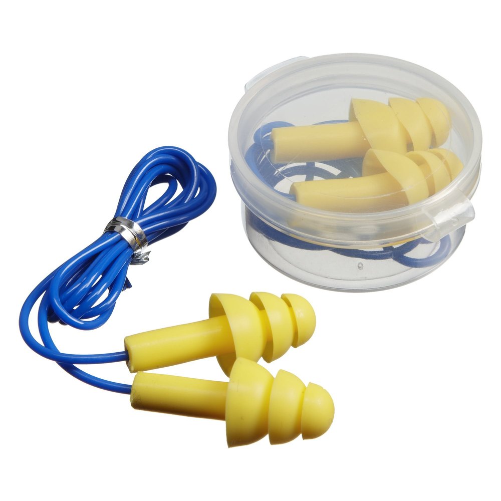 Jeetender Yellow, Blue Ear Plugs, For Noise Reduction, 10-15 Mm Dia