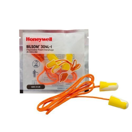 Orange Polyurethane honeywell bilsom 304L- I earplugs, Foam Type, Size: 10mm