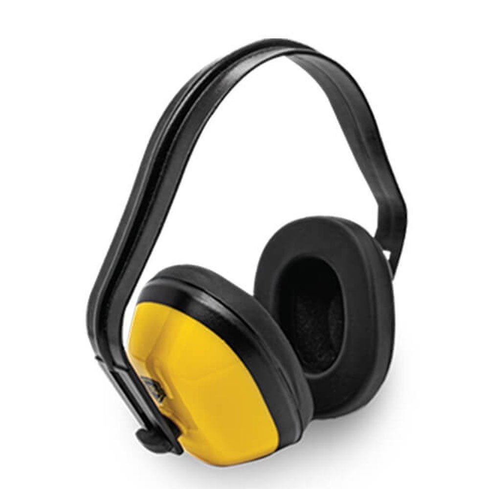 Yellow & Black Plastic Industrial Ear Cover, For Noise Reduction, Foam