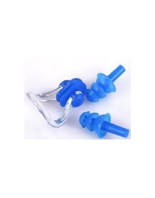 rubber Swing Ear Plug And Nose Clip Set For Swimming, Size: Standard