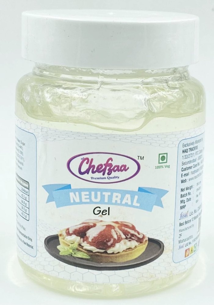 chefza 200ml Neutral Cold Glaze Gel 200 Gms, For Bakery