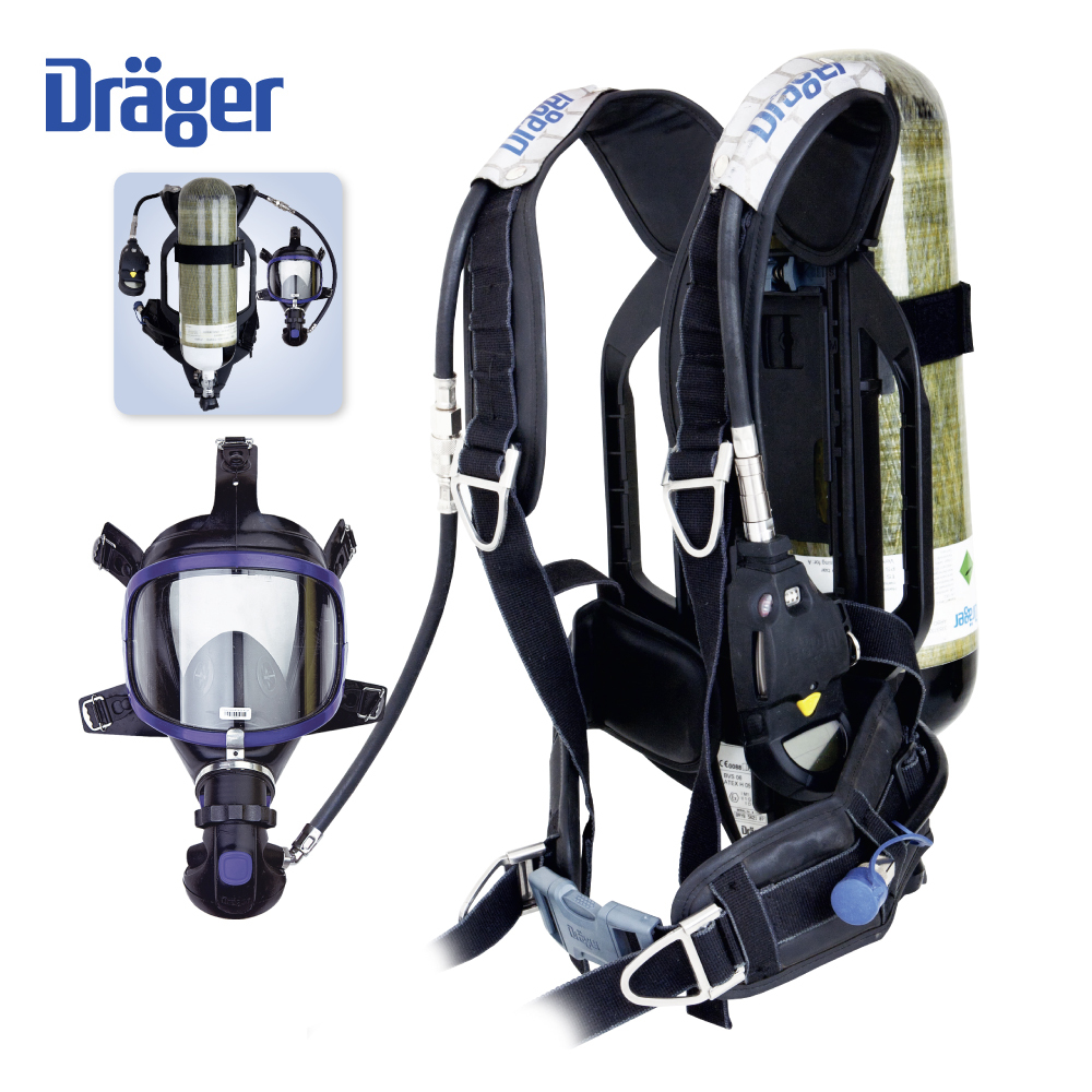 CFK Drager PSS 3000 Self-Contained Breathing Apparatus with Cylinder