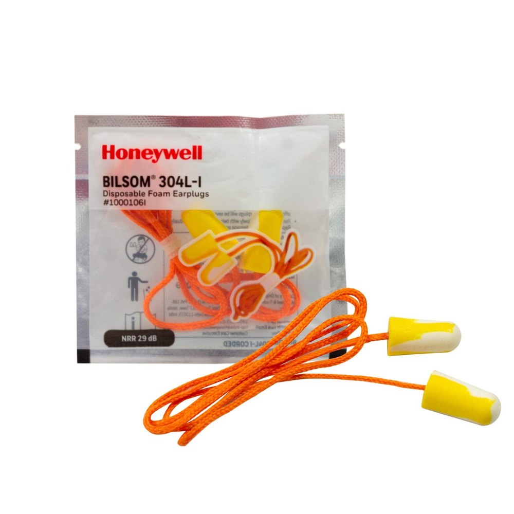 Hearing Protection Yellow Honeywell Earplug (Bilsom 304l-I), Size: Universal