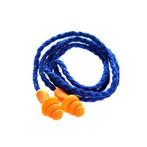 Orange Polyurethane Venus H-301 Re-Usable Corded Earplugs, For Noise Reduction, 13x28 Mm