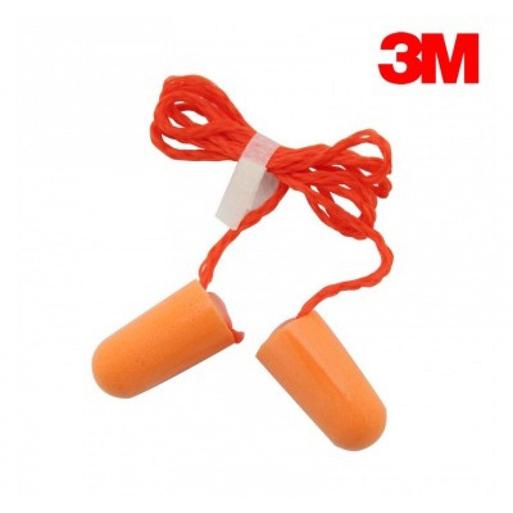 Orange Rubber 3M Foam Earplug, Model Name/Number: 1110