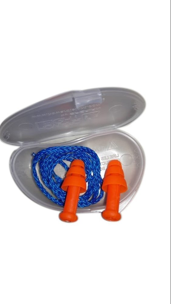 Orange Silicone Safety Ear Plugs, For Noise Reduction, Size: 3 M
