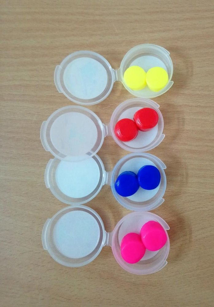Multicolor Silicone Ear Plug, For Noise Reduction, Size: Free Size