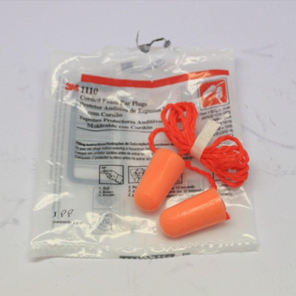 Orange 3m 1110 Uncorded Disposable Ear, For Industrial