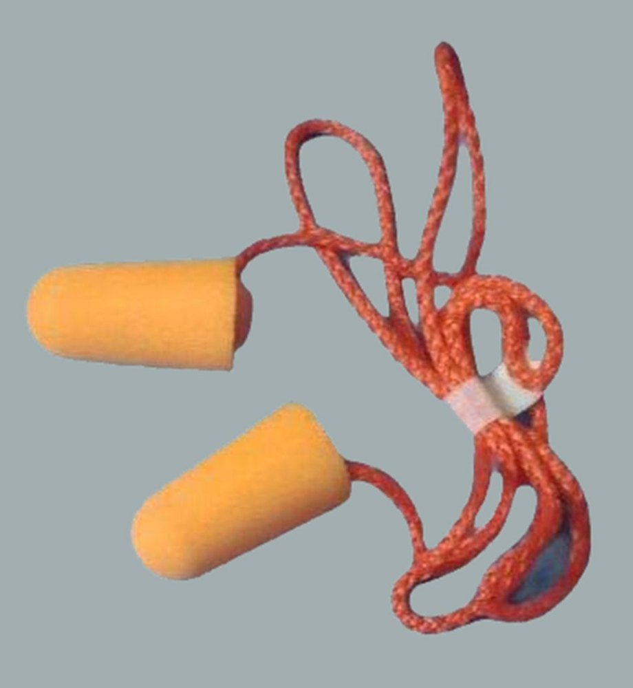 Orange Polyurethane Ear Plug, 2, Size: 5x5x2 cm