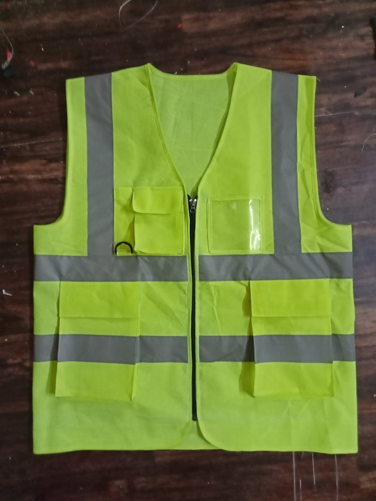 Unisex Polyester High visibility safety jacket 120gsm