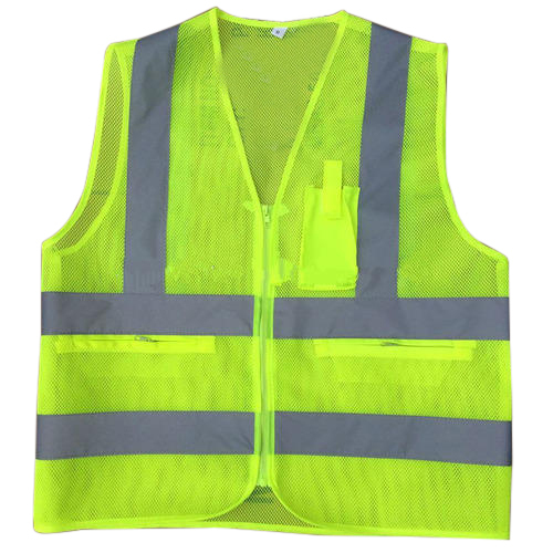 Plain Reflective Jacket With Net Fabric, Construction