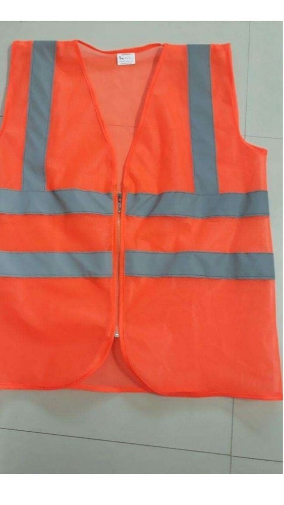 Uber Stitch Without Sleeves Reflective Safety Jacket, For Construction, Railways etc