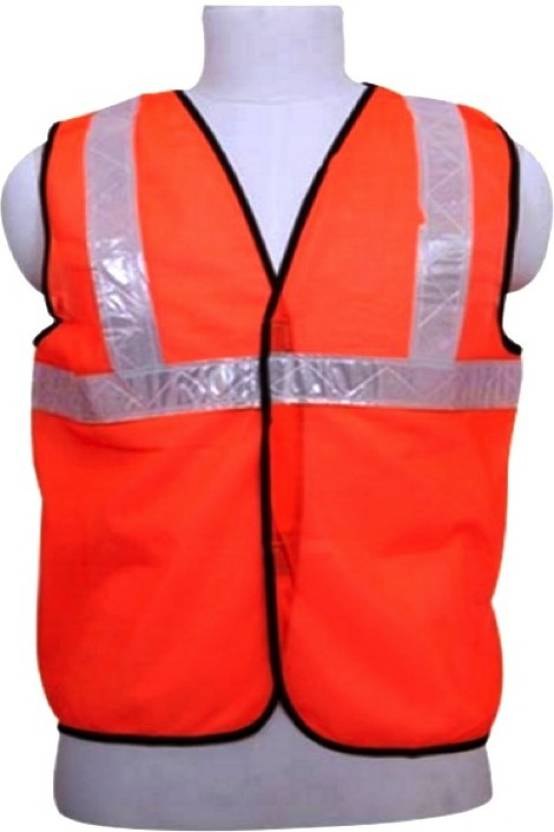 Net Polyester Safety Jacket, Size: Free Size